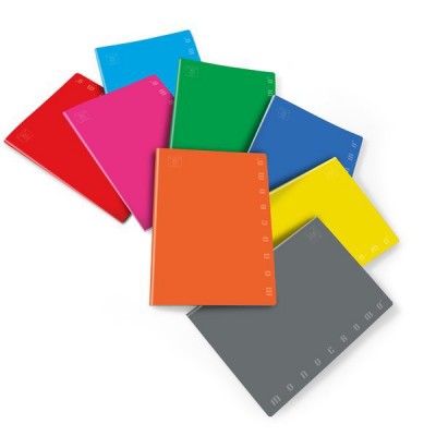 QUADERNI A5 5mm DA 10 MONOCOLORE